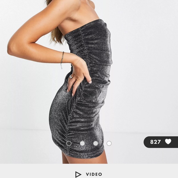 asos black sparkle mini dress!! - Picture 2 of 3